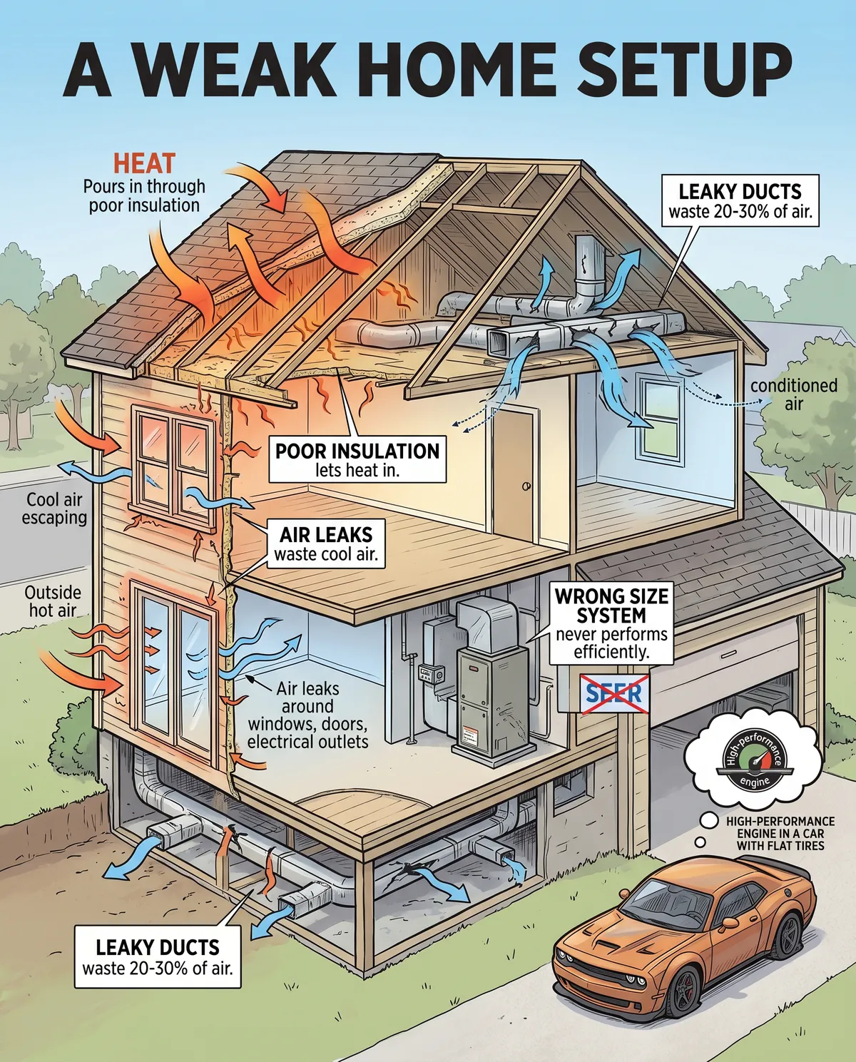SEER leaky house